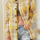 XL Yellow Plaid Button Up Patch Pocket Shirt